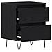 Comodino  Nero Rovere 40x35x50 cm Legno ingegnerizzato - Foto miniatura 5