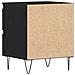 Comodino  Nero Rovere 40x35x50 cm Legno ingegnerizzato - Foto miniatura 8