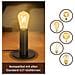 Lampada Da Scrivania In Metallo E27 Nera Con Spina E Interruttore, Max. 40 W Senza Lampadina - Foto miniatura 3