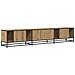 Mobile TV rovere artigianale 210 x 35 x 41 cm Legno multistrato - Foto miniatura 8