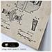Set Di 6 Stampe Con Brevetti Per Macchine Da Caffè Poster Con Immagini Di Brevetti Retrò Design D'interni In Stile Vintage A3 & A4 Telaio In Legno Chiaro - Foto miniatura 5