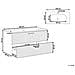 Mobile Lavabo A Parete Con Lavabo Arapa 100 Cm Marrone Chiaro - Foto miniatura 7