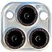 Protezione Obiettivo Fotocamera Integrata Con Glitter (nero) 2 Pezzi Compatibile Con Iphone 16 Pro Max - Foto miniatura 2