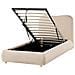 Letto Contenitore Bouclé Blagnac 90 X 200 Cm Beige - Foto miniatura 3
