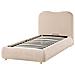 Letto Contenitore Bouclé Blagnac 90 X 200 Cm Beige - Foto miniatura 4