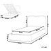 Letto Contenitore Bouclé Blagnac 90 X 200 Cm Beige - Foto miniatura 8