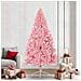 Albero di Natale artificiale con luci integrate Rosa 240 cm PVC - Foto miniatura 2