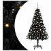Albero di Natale con 150 LED con supporto Nero 150 cm PVC - Foto miniatura 1