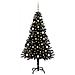 Albero di Natale con 150 LED con supporto Nero 150 cm PVC - Foto miniatura 2