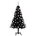 Albero di Natale con 150 LED con supporto Nero 150 cm PVC - Foto miniatura 3