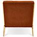 Poltrona Vintage Scandinava Marie In Velluto A Coste Color Terracotta - Foto miniatura 2