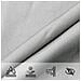Vela Parasole Grigio Chiaro 3,5x2 m 100% Poliestere Oxford - Foto miniatura 8