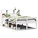 Letto Libreria senza Materasso Bianco 140x190 cm Legno di Pino - Foto miniatura 1