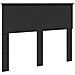Struttura del letto Nero 120 x 123 cm Legno multistrato - Foto miniatura 6