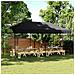 Tenda Party Nero 292 x 580 x 315 cm Tessuto Oxford - Foto miniatura 2