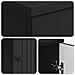 Scrivania Nero 142,5 x 50 x 75 cm Legno ingegnerizzato - Foto miniatura 7