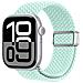 Cinturino Orologio per Apple Watch Series 11 10 42mm - Nylon, Verde - Foto miniatura 4
