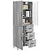 Set di armadi 2 pcs Sonoma grigio 66 x 34,5 x 89,5 cm - Foto miniatura 2