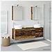 Set di mobili per il bagno 5 pcs Legno antico - Foto miniatura 2