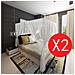 Set zanzariere quadrate per letto con aperture 2 pezzi - Foto miniatura 4