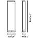 Faro 74452 - Alp Led Lampada Paletti Grigio Scuro H 80cm - Foto miniatura 7