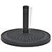 Base Per Parasole Circolare In Resina Nera 14 Kg - Foto miniatura 3