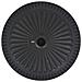 Base Per Parasole Circolare In Resina Nera 14 Kg - Foto miniatura 5
