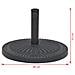 Base Per Parasole Circolare In Resina Nera 14 Kg - Foto miniatura 7