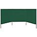 Paravento A 3 Pannelli In Tessuto 400x120cm Verde - Foto miniatura 2