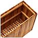 Fioriera Da Giardino 100x30x50 Cm In Legno Massello Di Acacia - Foto miniatura 5