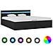 Giroletto con Contenitore e LED Grigio Scuro Tessuto 180x200 cm - Foto miniatura 1