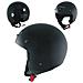 Piconet Casco Jet Frontino Moto Scooter Quad Custom Nero Ece 22-05 Taglia M - Foto miniatura 1