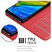 Custodia Compatibile Con Xiaomi Redmi Note 5 In Rosso Carminio - Coperchio Protettiva Con Chiusura Magnetica, Funzione Stand E Tasca Per Le Carte - Foto miniatura 5