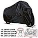Copertura Coprimoto Xxl 210d Tessuto Heavy Duty Copertura Impermeabile Della Motocicletta Con La Serratura Del Foro Della Polvere Della Pioggia Di Protezione Uv Impermeabile Del Motore Per Dellinterno 2xl Outdoor - Foto miniatura 1