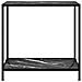 Tavolo Consolle Nero 80x35x75 Cm In Vetro Temperato - Foto miniatura 6