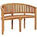 Set Salotto da Giardino 3 pz Design Curvo in Massello di Teak - Foto miniatura 4