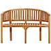 Set Salotto da Giardino 3 pz Design Curvo in Massello di Teak - Foto miniatura 5