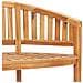 Set Salotto da Giardino 3 pz Design Curvo in Massello di Teak - Foto miniatura 6