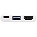 00135728 USB 3.1-C HDMI / USB 3.1-C / USB 3.1-A Bianco cavo di interfaccia e adattatore - Foto miniatura 4