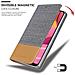 Custodia Compatibile Con Samsung Galaxy A20s In Grigio Chiaro Marrone - Coperchio Protettiva Con Chiusura Magnetica, Funzione Stand E Tasca Per Le Carte - Foto miniatura 7