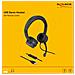 Cuffie Delock On-Ear Cablate - USB-A - Nero - Foto miniatura 3