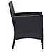 Set Da Pranzo Per Giardino 5 Pz Con Cuscini Polyrattan Nero - Foto miniatura 6