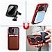 Cover Magsafe Per Iphone 15 Pro Max Silicone Bordo Cromato Rosso - Foto miniatura 2