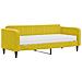 Divano Letto Con Materasso Giallo 90x200 Cm In Velluto - Foto miniatura 1