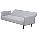 Berne Divano Convertibile 3 Posti In Tessuto Grigio - Foto miniatura 2