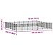 Gabbia Per Animali 28 Pannelli Con Porta Nero 35x35 Cm Acciaio - Foto miniatura 2