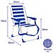 Sedia Pieghevole Marbueno Righe Azzurro Bianco 53 X 78 X 56 Cm - Foto miniatura 2