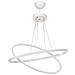 Lampada A Sospensione Muso Due Anelli Bianchi Led Mdl4438 - Foto miniatura 1