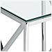 Tavolino Vetro Argento 45 X 45 Cm Audet - Foto miniatura 2