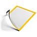 Duraframe Cornice Informativa Magnetica - Formato A4 - Giallo - 5 Pezzi - Foto miniatura 1